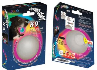 Meteorlight L.E.D. dog ball - barevný 