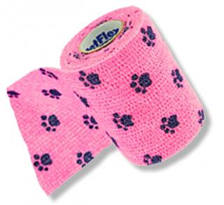 PetFlex samodržící obinadlo - tlapičky, 5cm