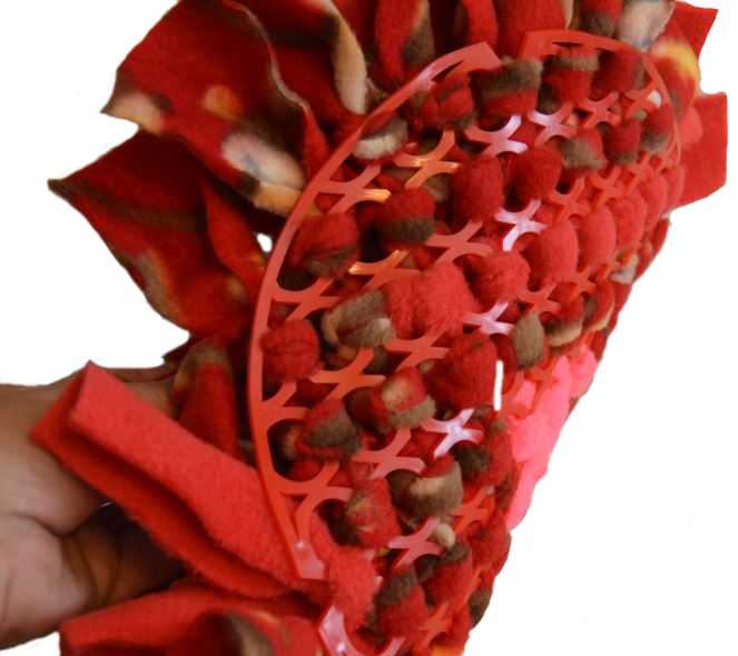 Spodní strana polštářku