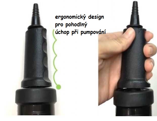Dvojčinná pumpa - ergonomie
