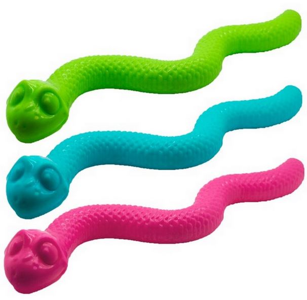 Snack Snake - hračka na pamlsky a hraní, dlouhý, růžový, 42 cm