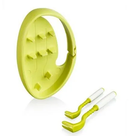 Cestovní háčky na klíšťata - limetkové, 2 ks