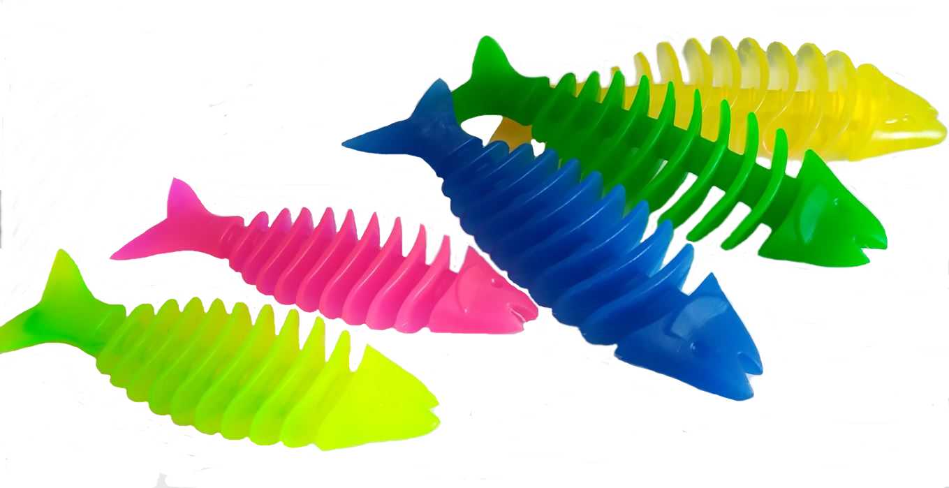 Dentální rybička z termoplastické pryže - 16 cm