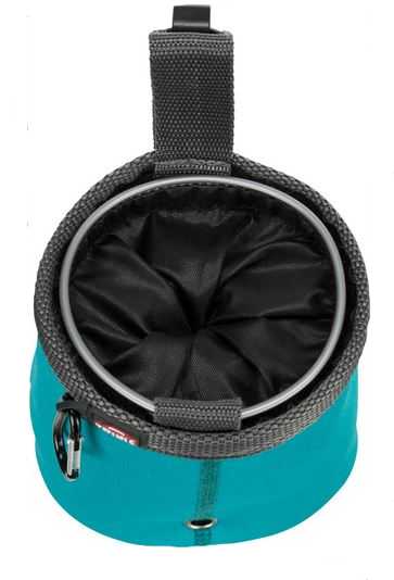 Twist Treat - neoprenový pamlskovník s chytrým zavíráním, 11 x 14 cm, petrolejový