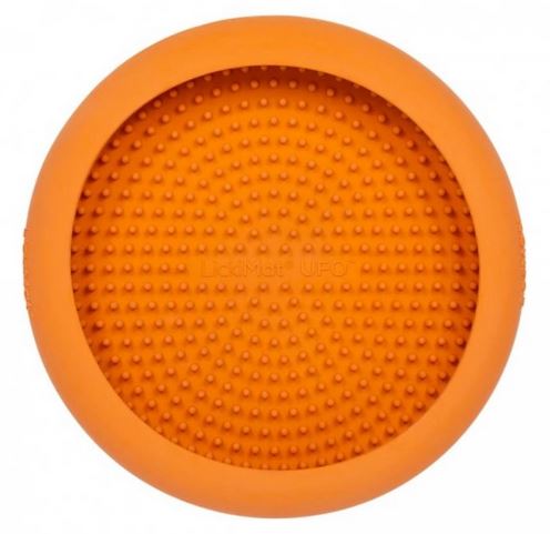 LICKIMAT UFO - oranžová, prům. 18 cm