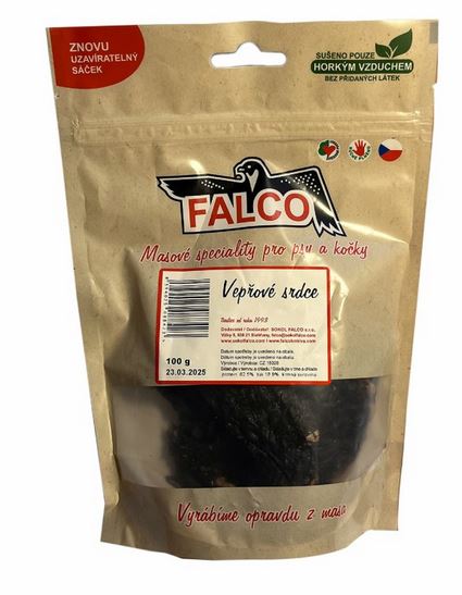 Sušená vepřová srdce 100 g