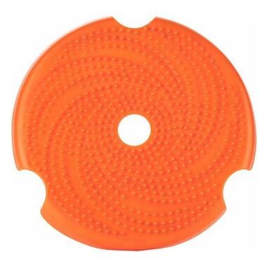 Spin Disc - multifunkční hračka a lízací podložka, oranžová, 23 cm