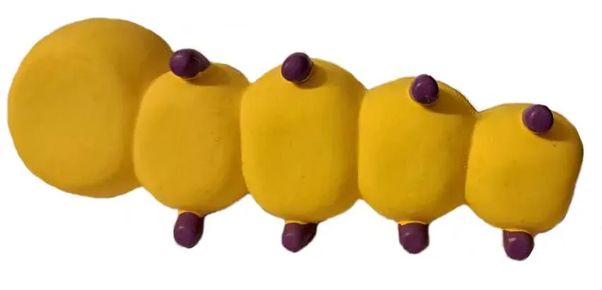 Latexový dlouháni - housenka, 16,5 cm