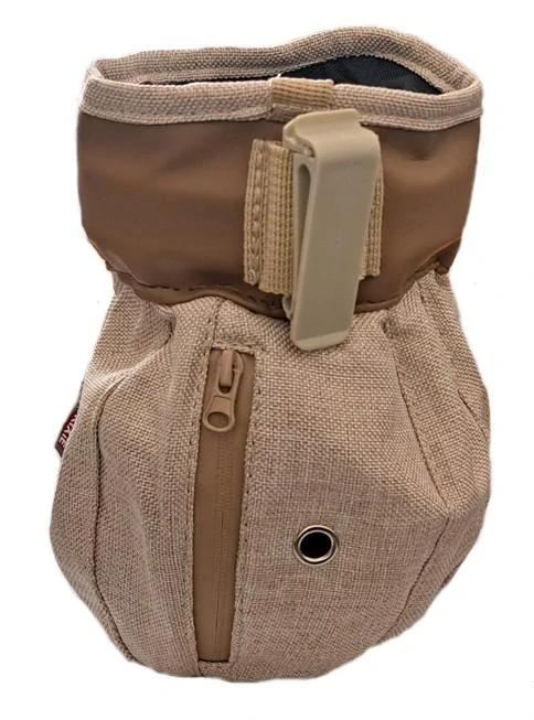 Pamlskovník Goody Bag - tvídová bílá káva, 19 cm hloubka