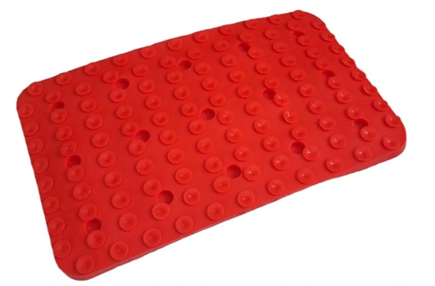 Eat Slow Live Longer - lízací podložka, červená, 34x21 cm