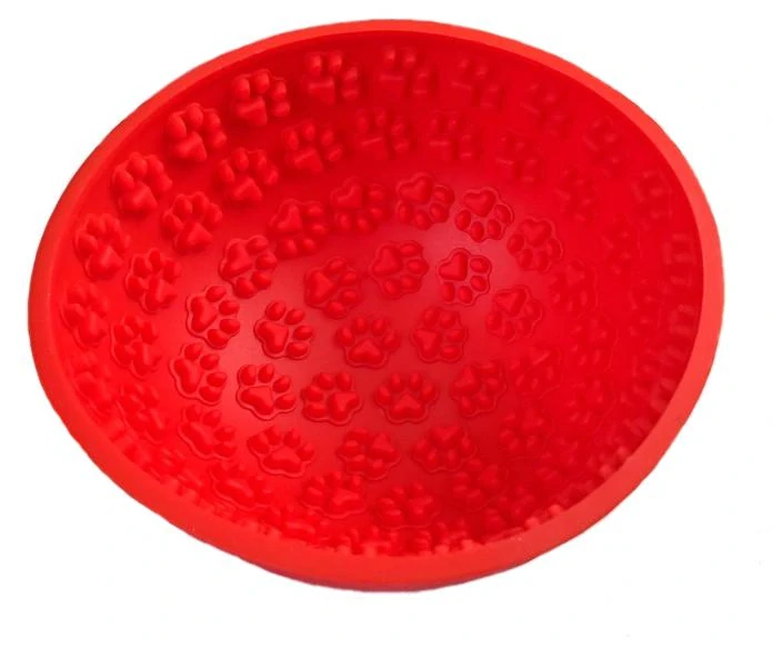 Eat Slow Live Longer - lízací wobbler, červený, průměr 16 cm