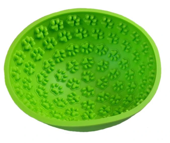 Eat Slow Live Longer - lízací wobbler, neonově zelený, průměr 16 cm
