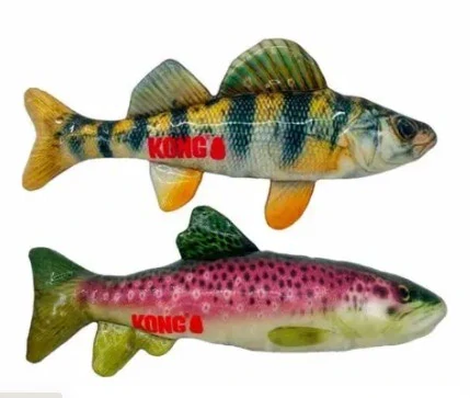 KONG rybka gumová - okoun, 27 cm