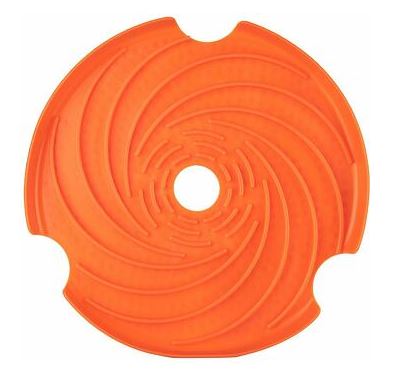 Spin Disc - multifunkční hračka a lízací podložka, oranžová, 23 cm