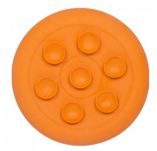 LICKIMAT UFO - oranžová, prům. 18 cm