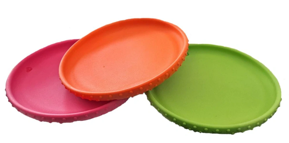 DogComets Gumový disk 24 cm, fuchsiově růžový