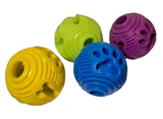 Míček i na pamlsky, plovoucí, 6,5 cm, neonově zelený