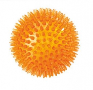 "Dentální" míček TPR - oranžový, 8 cm