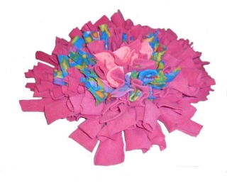 Čichací polštářek kulatý 35 cm - fuchsiový květ