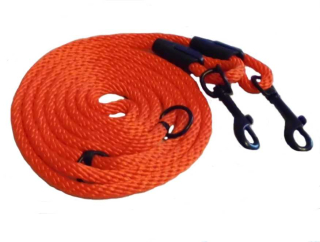 Vodítko přepínací 8 mm lano oranžové/černé kování