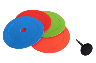 Outdoor gumový target - kruh a upevňovací kolík