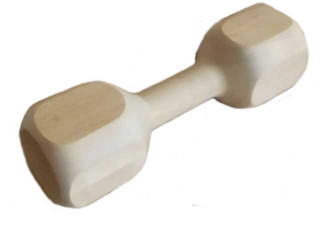 Dřevěná činka aportovací, hranatá 400 g