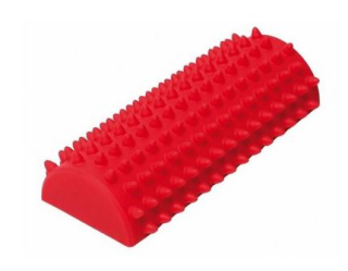 Půlváleček masážní - červený, 13 cm