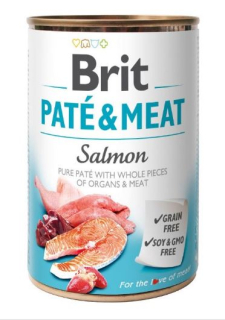 Brit Paté&Meat - s lososem 800 g