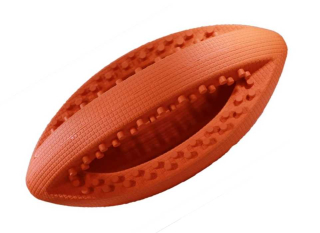 Grubber Bouncer - rugby 18 x 9 cm, oranžový