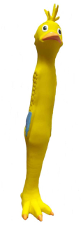 Latexoví dlouháni - žluté kuře, délka 31 cm, průměr cca 3 cm