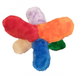 Plyšová hvězdice - průměr 22 cm