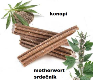Brit Dental Stick Calm: Hemp & Motherwort, 7 ks, 251 g