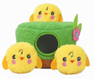 HugSmart PuzzleHunter - CHURPIN CHICKS, plyšová interaktivní hra