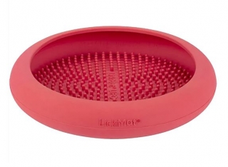 LICKIMAT UFO - červená, prům. 18 cm