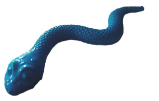 Snack Snake - hračka na pamlsky a hraní, dlouhý, petrolejový, 42 cm