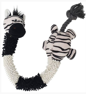 Safari Squeakers - žirafa, plyšová hračka s dlouhým krkem, 60 cm