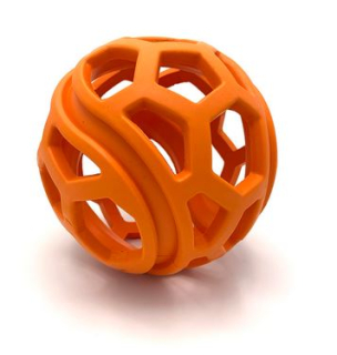 DogComets TITAN - děrovaný míček oranžový (11,5 cm )