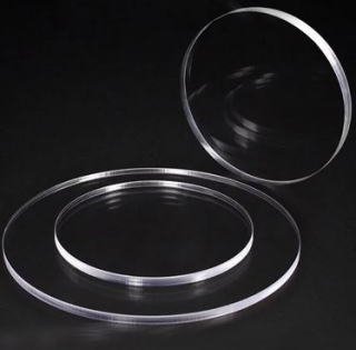 Akrylový target transparentní - průměr 8 cm