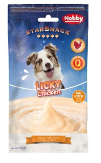 Licky Chicken - masová omáčka z kuřecího masa, 5 x 15 g