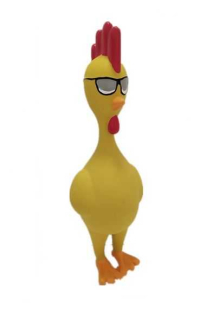 Latexové dlouhé krky - frajer kohoutek, 25 cm