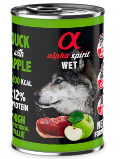 AlphaSpirit WET - kachna se zeleným jablkem, 400g