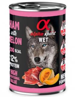 AlphaSpirit WET - šunka a žlutý meloun, 400g