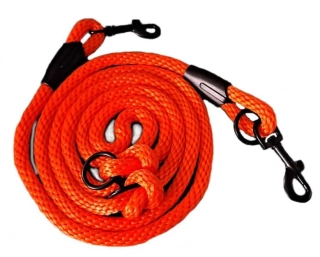 Vodítko přepínací 12 mm lano oranžové/černé kování