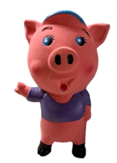 Latexová zvířátko - zpívající prasátko, 15 cm