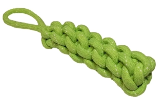 Bavlněný pešek s poutkem  35 cm, zelený