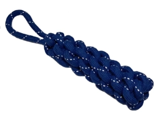 Bavlněný pešek s poutkem  35 cm, královská modrá