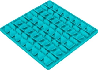 Licking Mat SQUARE - lízací podložka, tyrkysová, 30,5 x30,5 cm