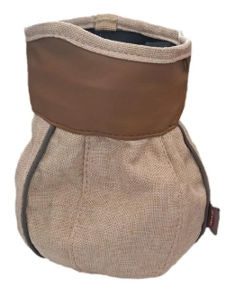 Pamlskovník Goody Bag - tvídová bílá káva, 19 cm hloubka