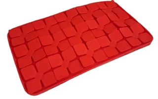 Eat Slow Live Longer - lízací podložka, červená, 34x21 cm