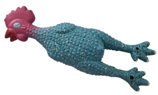 Latexoví dlouháni - slepice Freckles, 26 cm, tyrkysová
